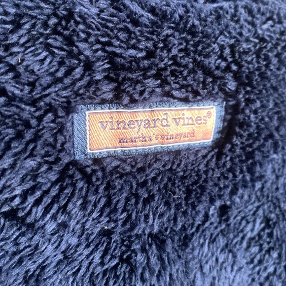 Vineyard Vines Girl’s Fleece Full Zip Jacket in Navy & Pink Size XL - Picture 5 of 6